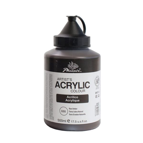 Colore Acrilico Phoenix, 500 Ml, Umbra Naturale-image