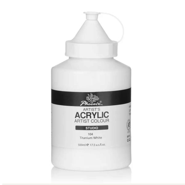 Phoenix Vernice Acrilica, 500 Ml, Bianco-image