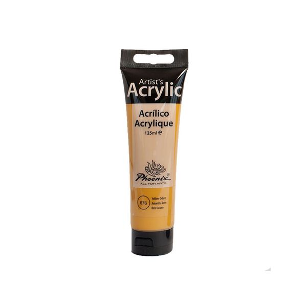 Colore Acrilico Phoenix, 125 Ml, Giallo Ocra-image