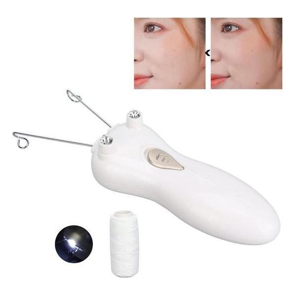 Epilatore A Corde - Depilatore Facciale Ricaricabile Usb Per Donne - Rasoio Per La Depilazione Indolore Di Viso, Mento, Labbro Superiore E Braccia-image