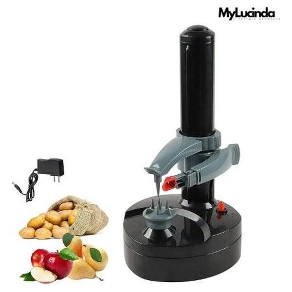Mylucinda® Pelatrice Automatica - Elettrodomestico Da Cucina Per Frutta E Verdura - Pelatrice Di Mele E Affettatrice A Spirale - Senza Fili-image