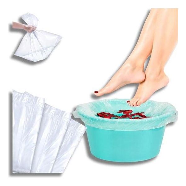 Borsa Monouso Per Pediluvio - Pediluvio Per Pedicure - Pediluvio Per Vasca Da Bagno - Vaschetta In Plastica Per Piedi - Borsa Per Piedi Per Lavabo-image