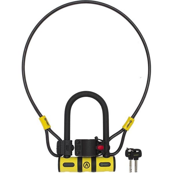 Auvray U-LOCK U-BIKE 82 X 150 Mm, Con Maniglia E Cavo Da 100 Cm, Diametro 8 Mm-image