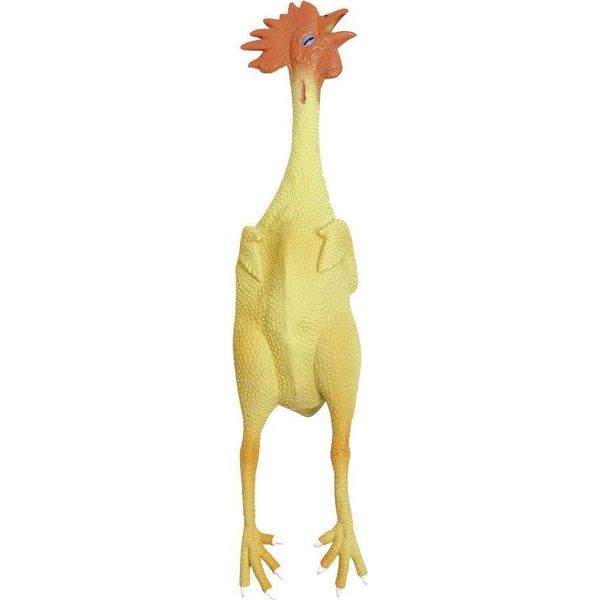 Pollo In Lattice Con Figura Giocattolo Per Cani Squeaker 23 Cm-image