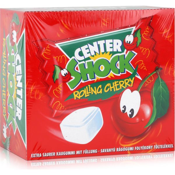 Centre Shock Rolling Cherry Sour Gomma Da Masticare Al Gusto Di Ciliegia 400G-image