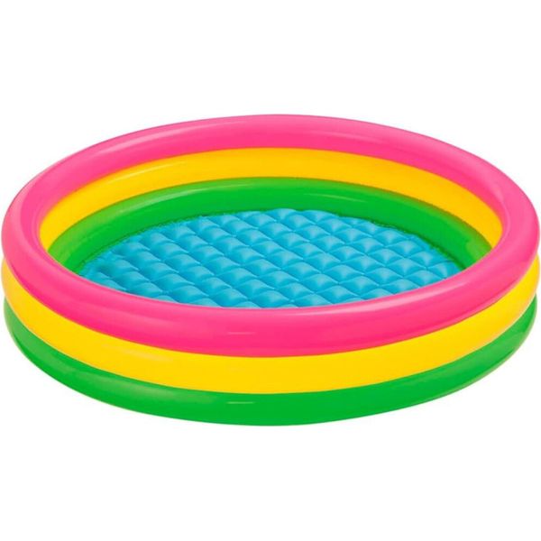 Intex 57412NP - Piscina Per Bambini - Piscina Per Bambini A 3 Anelli (114X25 Cm) Sunset Glow Baby Pool-image