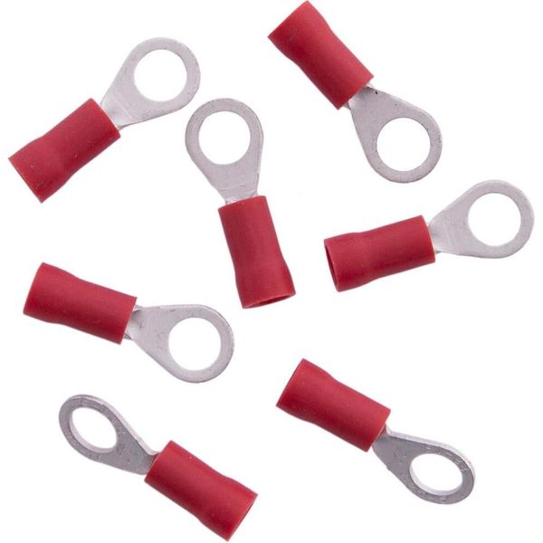 Connettore Ad Anello Connettore A Crimpare Isolato Sezione: 0,25 - 1,0 Mm², Foro Per Occhiello: 5,3 Mm / M5, Rosso (Dresselhaus) Venduto Solo In Confezioni Da 7, Prezzo Per Confezione-image