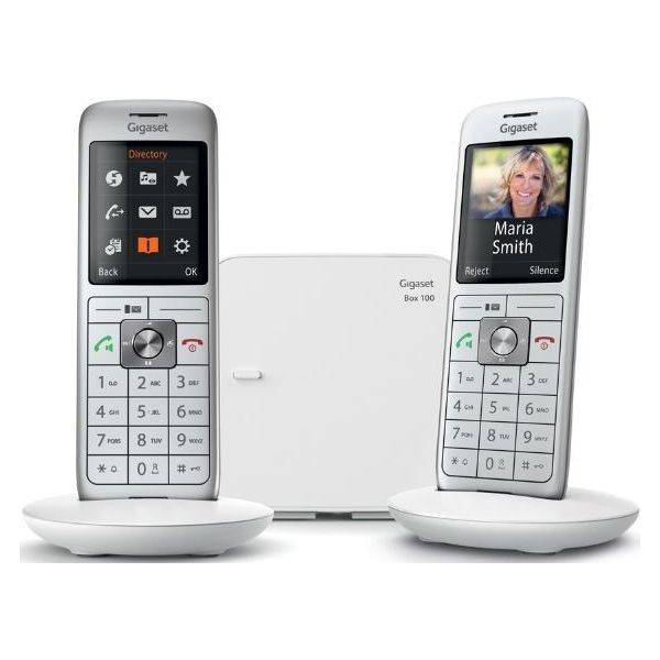 Telefono Cordless Duo Dect Bianco Con Segreteria Telefonica Gigaset Gigacl660Duoblanc-image