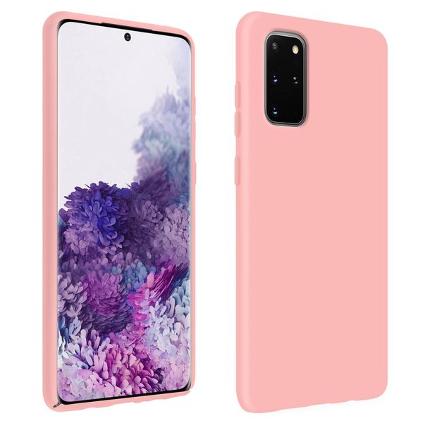 Custodia Semirigida In Silicone Per Cellulare Samsung Galaxy S20 Plus, Soft Touch - Rosa-image