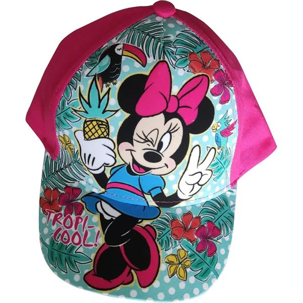 Berretto Disney Minnie Mouse, Berretto Da Baseball, Berretto "Tropi-Cool!"" Per Bambini, Rosa, Taglia 52"-image