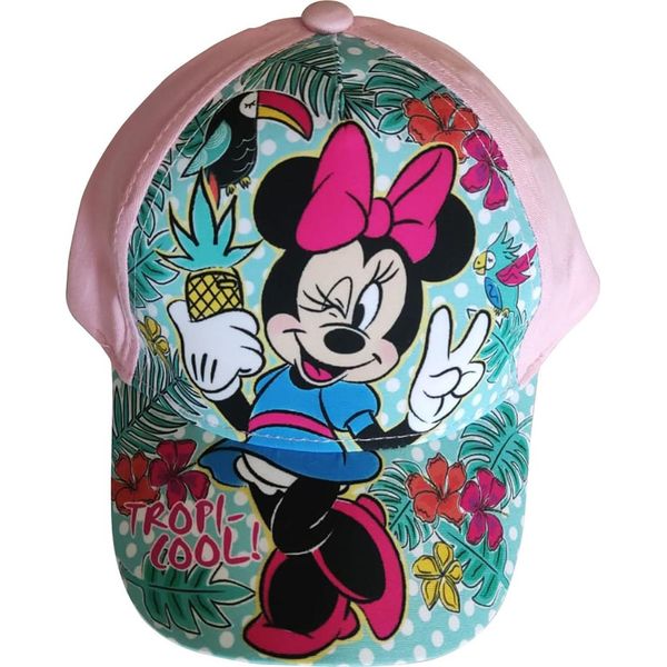 Berretto Disney Minnie Mouse, Berretto Da Baseball, Berretto "Tropi-Cool!"" Per Bambini, Rosa, Taglia 52"-image