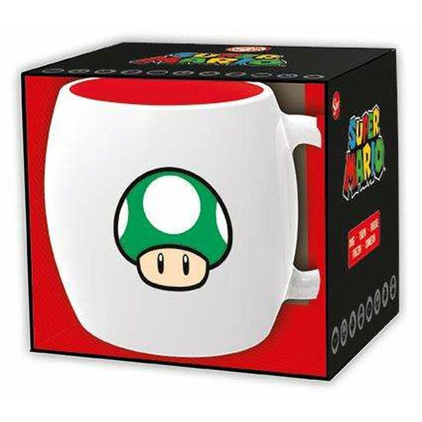 Stor 00378 - Nintendo - Tazza In Ceramica A Forma Di Fungo Verde Di Super Mario-image