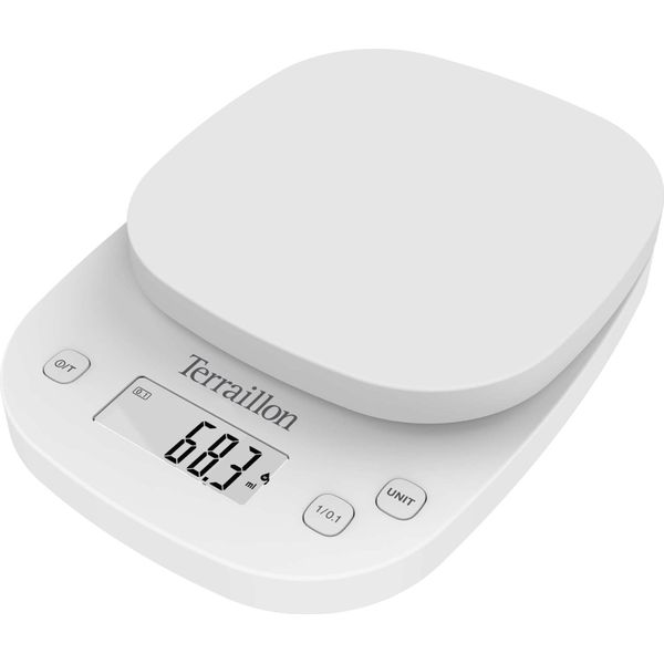 Terraillon Precision White Countertop Oval Bilancia Elettronica Da Cucina-image
