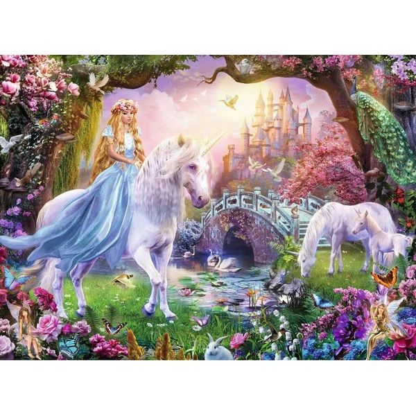 Puzzle Ravensburger - Fata E Unicorno, 100 Pezzi-image