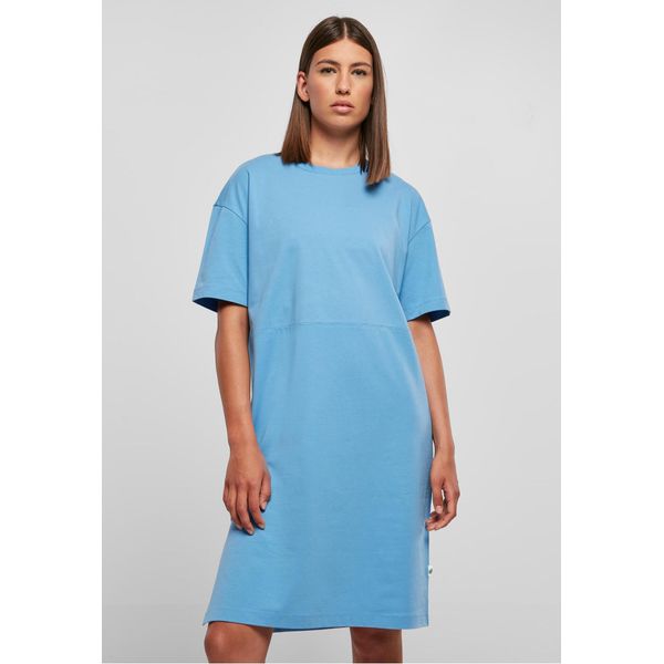 T-Shirt Da Donna Urban Classics Ladies Organic Oversized Slit Tee Dress Horizonblue - Xs-image