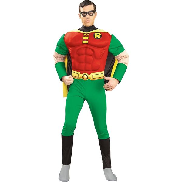 Batman - Costume "Deluxe"" '' Robin'' - Uomo BN5017 (S) (Rosso/Verde/Giallo)"-image