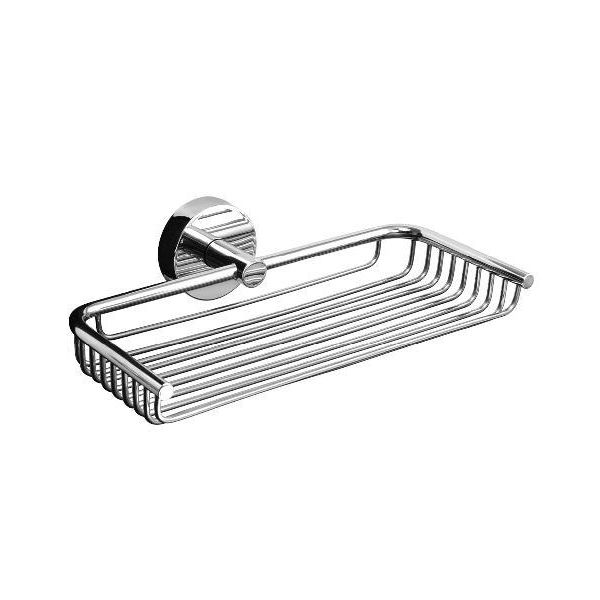 Sanela Accessori In Acciaio Inox - Portasapone In Acciaio Inox Con Supporto, Acciaio Inox Lucido Slzd 19-image