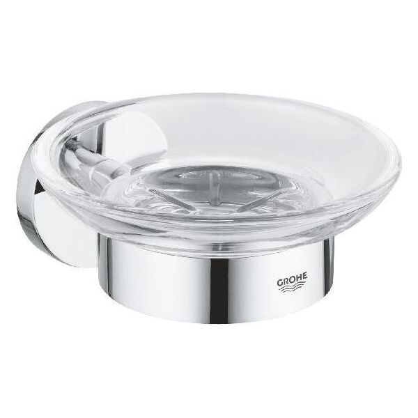 Grohe Quickfix Start - Distributore Di Sapone Con Supporto, Vetro/Cromo 41193000-image