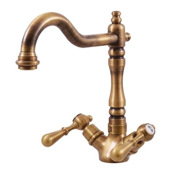 SlezáK-Rav SlezáK Rav Morava Rubinetto Retrò MK420/8SM Colore: Ottone Vecchio, Dimensione: 3/8''-image