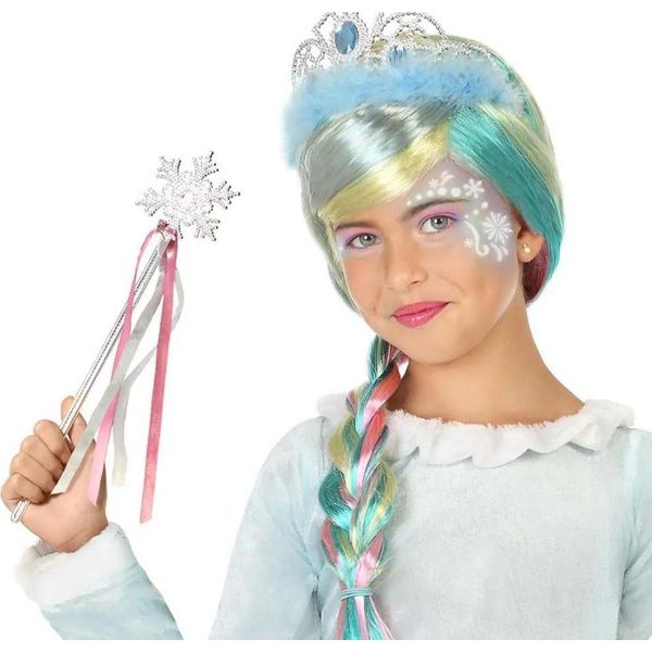 Atosa Argento Principessa Del Ghiaccio Bacchetta Magica 30 Cm Trasparente Trasparente Taglia Unica-image