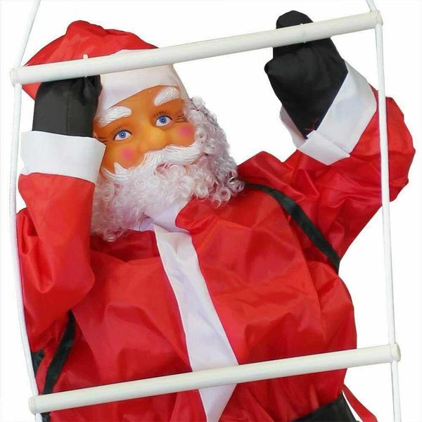 Babbo Natale Scalatore Su Scala, 120 Cm-image