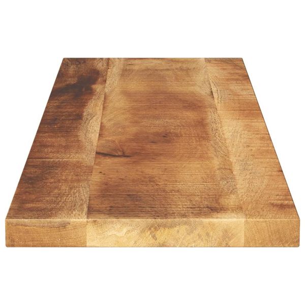 Vidaxl Piano Da Tavolo 110X40X2,5 Cm Rettangolare Legno Massiccio Grezzo Mango-image