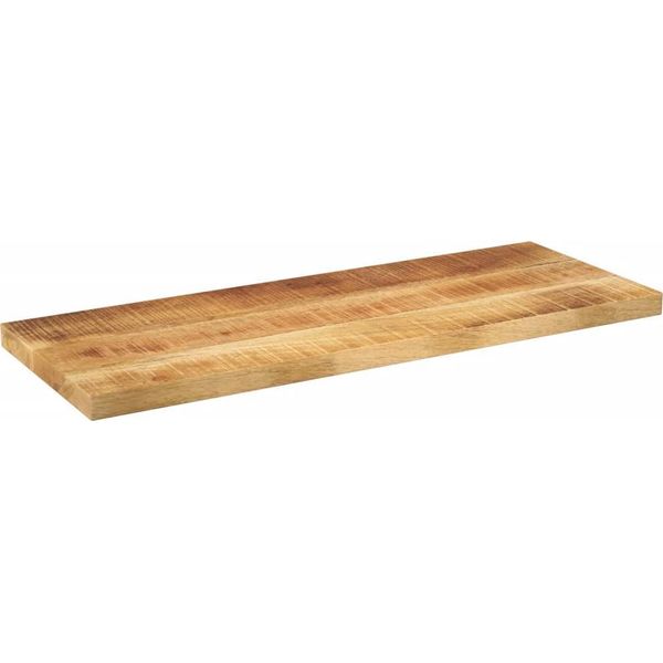 Vidaxl Piano Da Tavolo 70X40X2,5 Cm Rettangolare Legno Massiccio Grezzo Mango-image