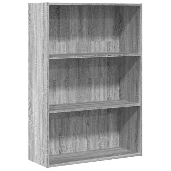 Vidaxl Libreria Grigio Sonoma 80X30X114 Cm Materiale A Base Di Legno-image