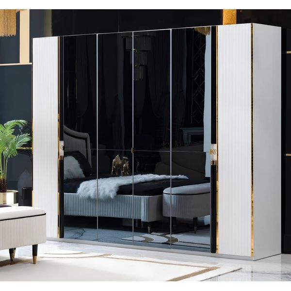 Armadio Mobili Armadio Stile Italiano Armadi Camera Da Letto Oro-image