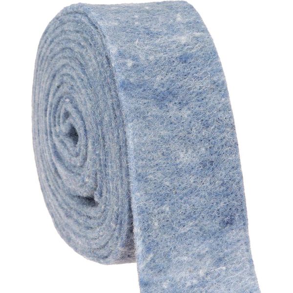 Nastro Di Feltro Blu 7,5 Cm X 5 M In 100% Lana Di Pecora, Decorazione Artigianale Fai Da Te-image