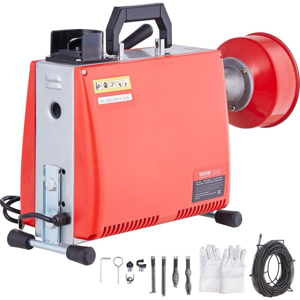 Macchina Per La Pulizia Dei Tubi 250W Macchina Per La Pulizia Dei Tubi 20Mx15,8Mm/4,6Mx9,5Mm-image