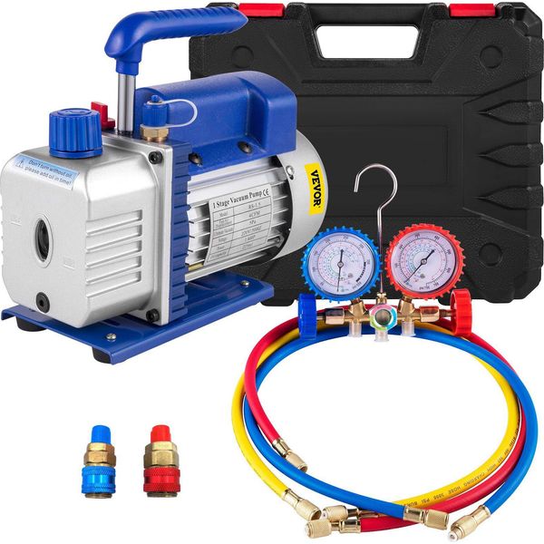 Pompa Per Vuoto 4CFM 220 V 50 Hz Pompa Per Vuoto Pompa Multifunzione Dispositivi Per Il Vuoto Pompa 1720 U Pompa Per Vuoto Refrigerante-image