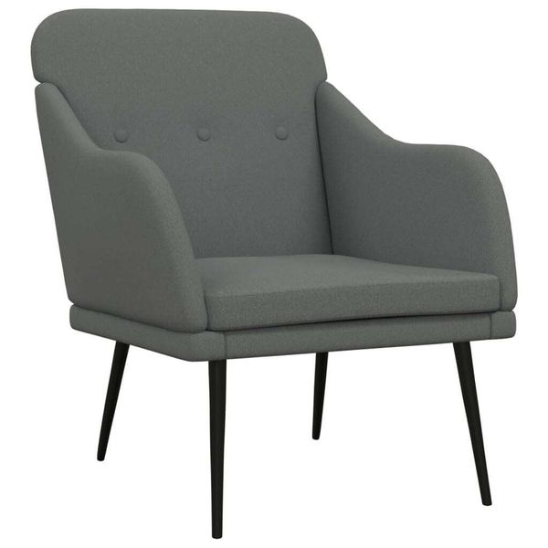 Syfax™ Poltrona Grigio Scuro 63X76X80 Cm In Tessuto-image