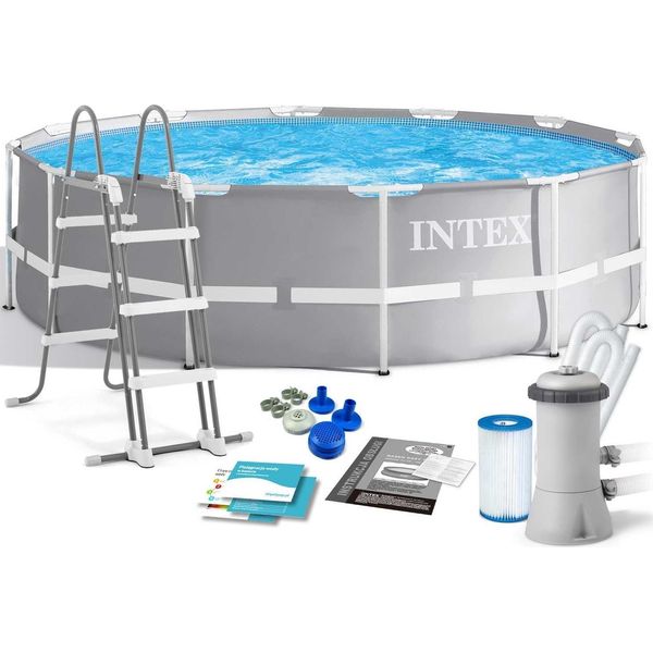 Piscina Da Giardino Con Cornice Prism Frame 366 X 99 Cm 4In1 Intex 26716-image