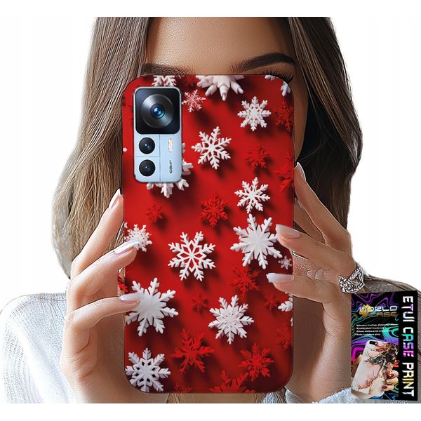 Custodia Per Xiaomi 12T / 12T Pro - Fiocchi Di Neve, Neve, Stelle, Vacanze-image