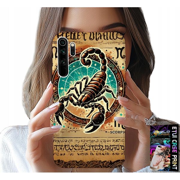 Custodia Per Xiaomi Note 8 - Segno Zodiacale Scorpione + Foil-image