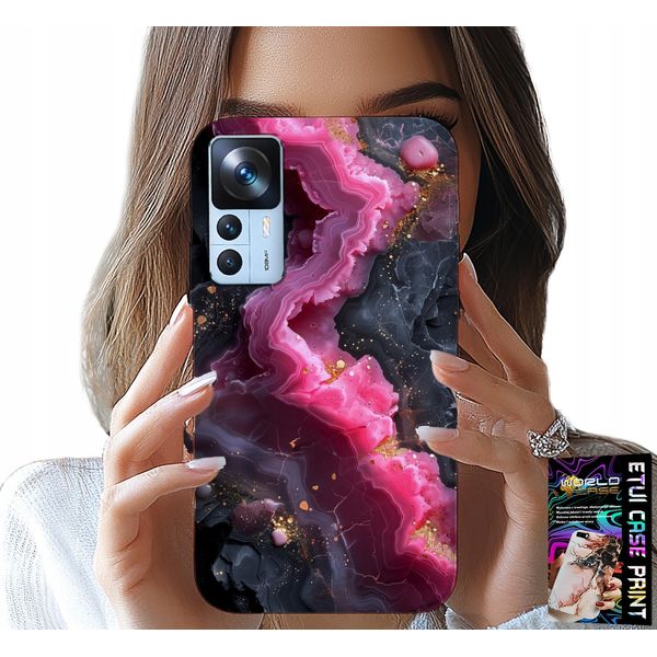 Custodia Per Xiaomi 12T / 12T Pro - Retro In Marmo Rosa, Motivi Di Moda-image