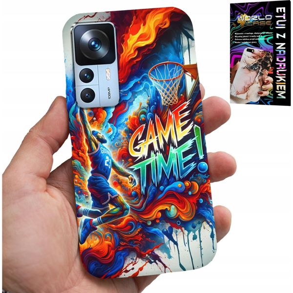 Custodia Per Xiaomi 12T / 12T Pro - Basket Nba Game Time, Custodia + Vetro-image