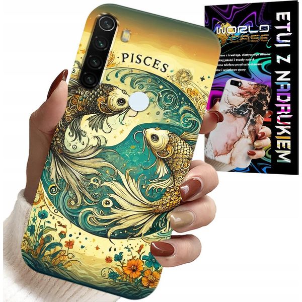 Custodia Per Xiaomi Note 8T - Segno Zodiacale, Pesce + Lamina-image