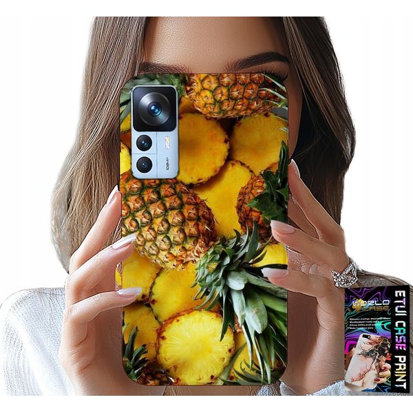 Custodia Per Xiaomi 12T / 12T Pro - Custodia Ananas + Vetro-image
