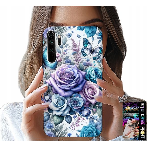Custodia Per Xiaomi Note 8 - Motivi Floreali Rosa + Lamina-image