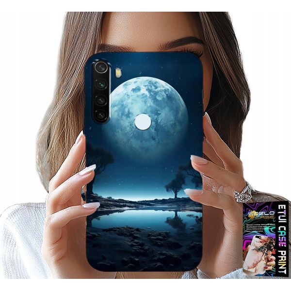 Pouzdro Pro Xiaomi Note 8T - Custodia Luna Piena + FóLie-image