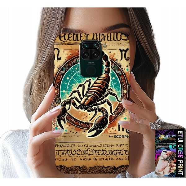 Custodia Per Xiaomi Note 9 - Segno Zodiacale Scorpio + Foil-image