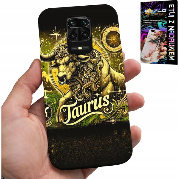Custodia Per Xiaomi Note 9 Pro / 9S - Segno Zodiacale Toro Custodia Astronomica-image