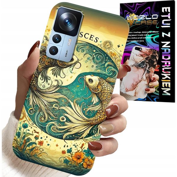 Custodia Per Xiaomi 12T / 12T Pro - Segno Zodiacale, Pesce + Lamina-image