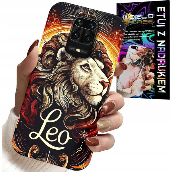 Custodia Per Xiaomi Note 9 Pro / 9S - Leone, Segno Zodiacale, Custodia + Vetro-image
