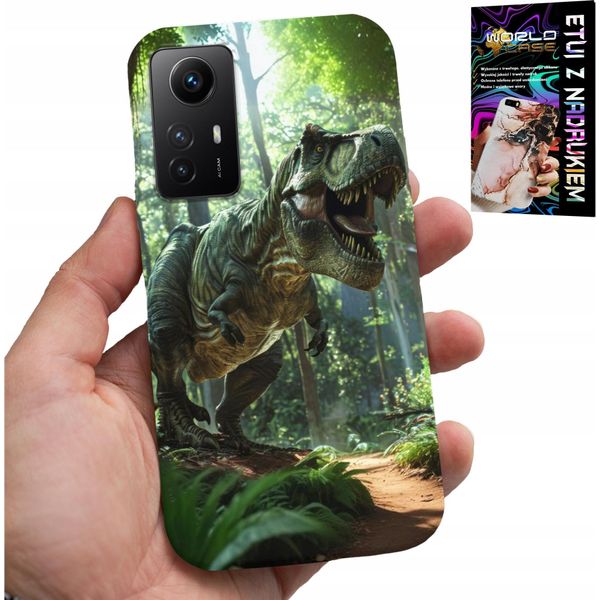 Custodia Per Xiaomi Note 12S 4G - Dinosauro Tiranosauro + Vetro-image