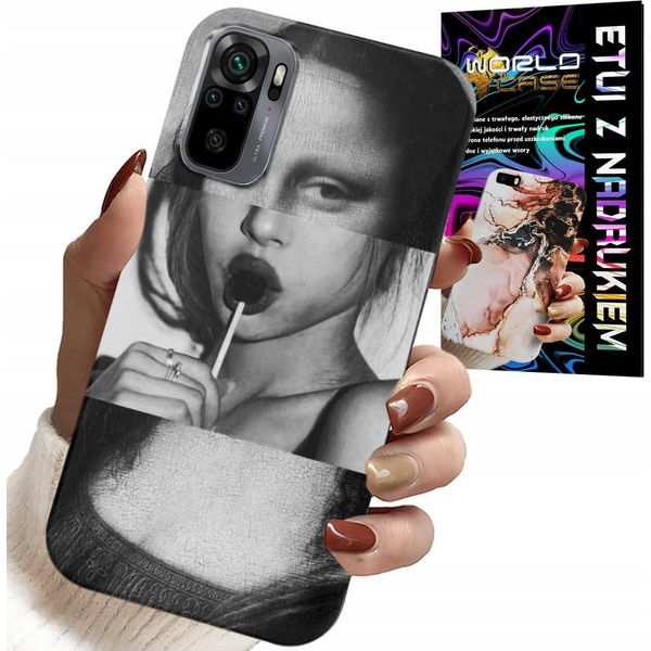 Custodia Per Xiaomi Note 10 / 10S - Mona Lisa Con Lecca Lecca Moda Disegni Custodia-image