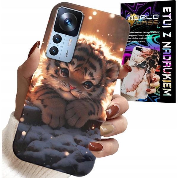 Custodia Per Xiaomi 12T / 12T Pro - Custodia Con Stampa Di Una Simpatica Tigre-image