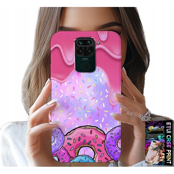 Custodia Per Xiaomi Note 9 - Ciambelle Dolci Con Glassa Sullo Sfondo + Vetro-image